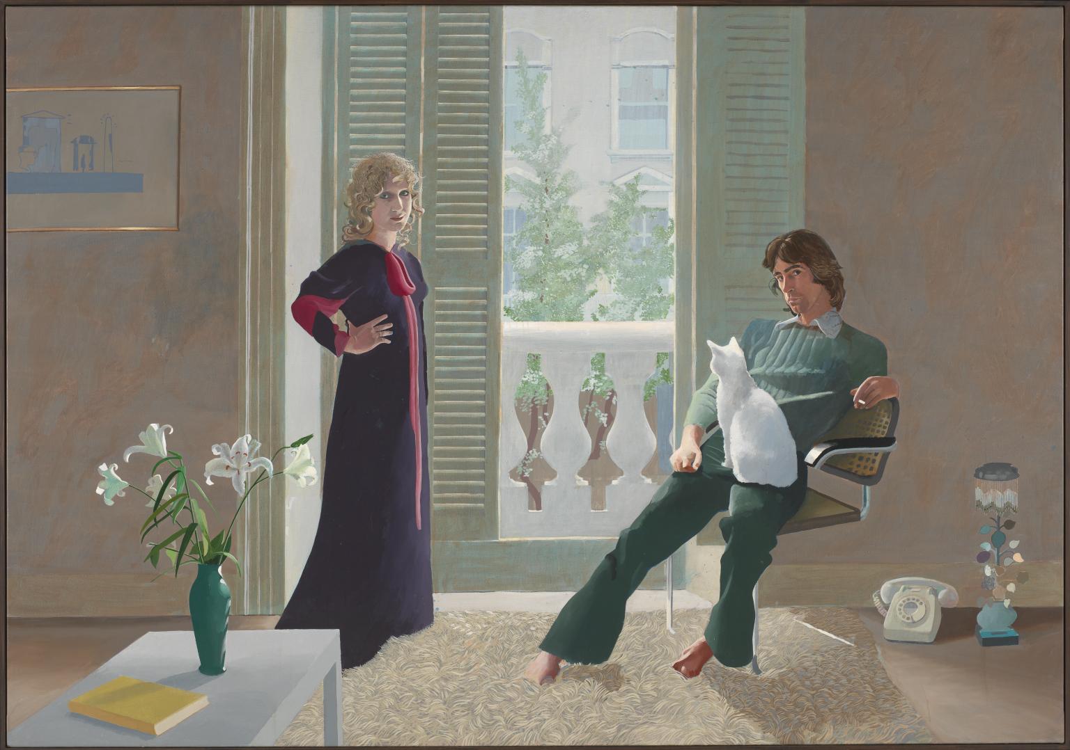 Mr and Mrs Clark and Percy', David Hockney, 1970–1 | Tate