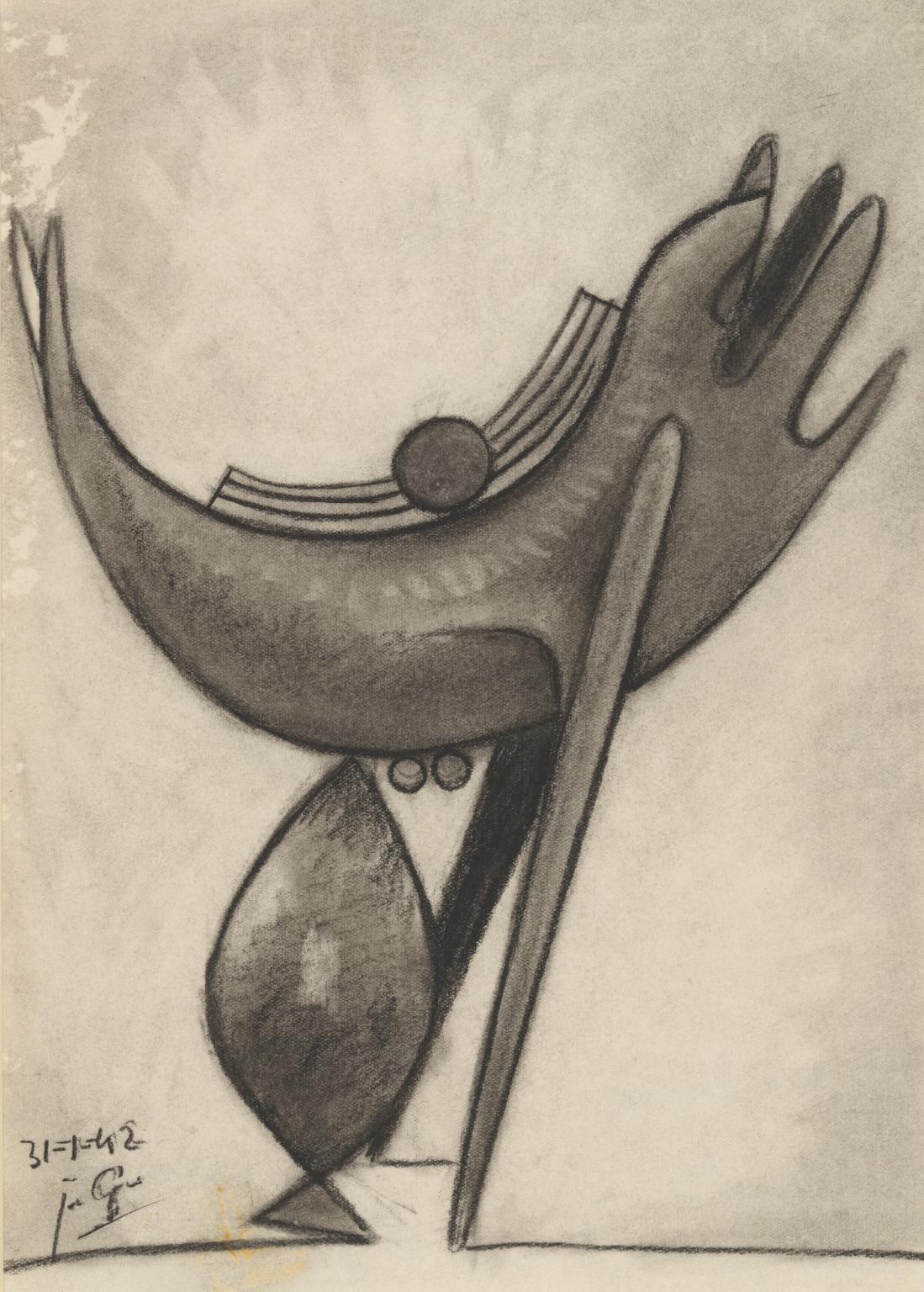 Figure with Three Balls, No. 2