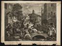 William Hogarth, ‘Four Prints of an Election, plate 4: Chairing the Members’ 1758
