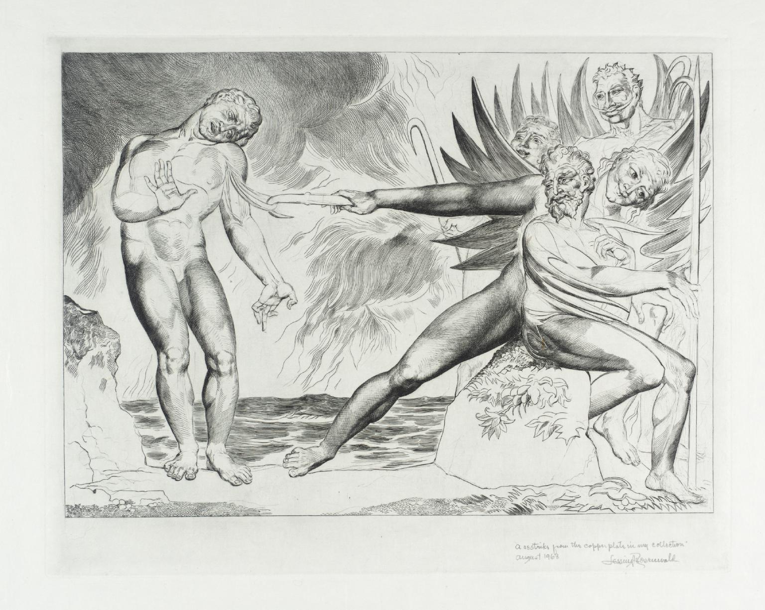 Ciampolo the Barrator Tormented by the Devils', William Blake