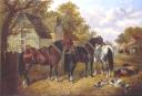 John Frederick Herring Junior, ‘Farmyard Scene’ c.1870