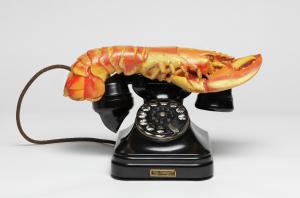 Painting Picture Poster Art Gerahmter Pressure-Salvador Dali Lobster Telephone 