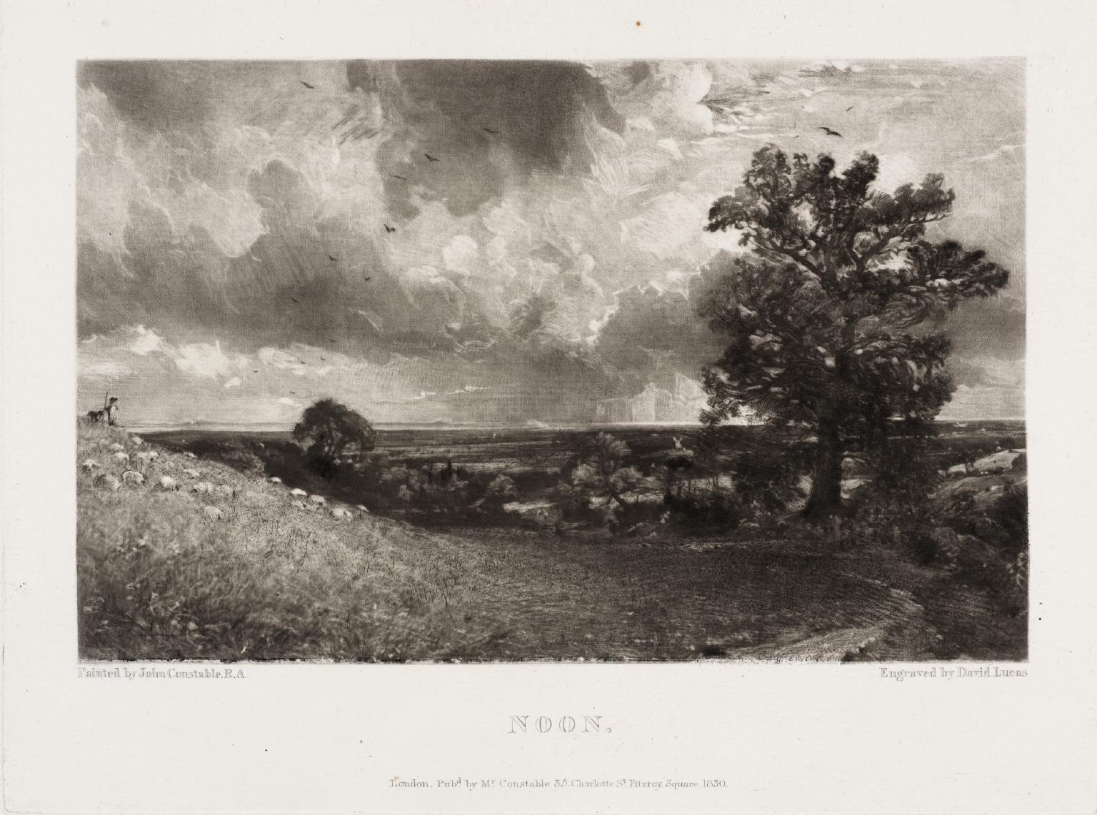 Noon', John Constable, David Lucas, published 1831 | Tate