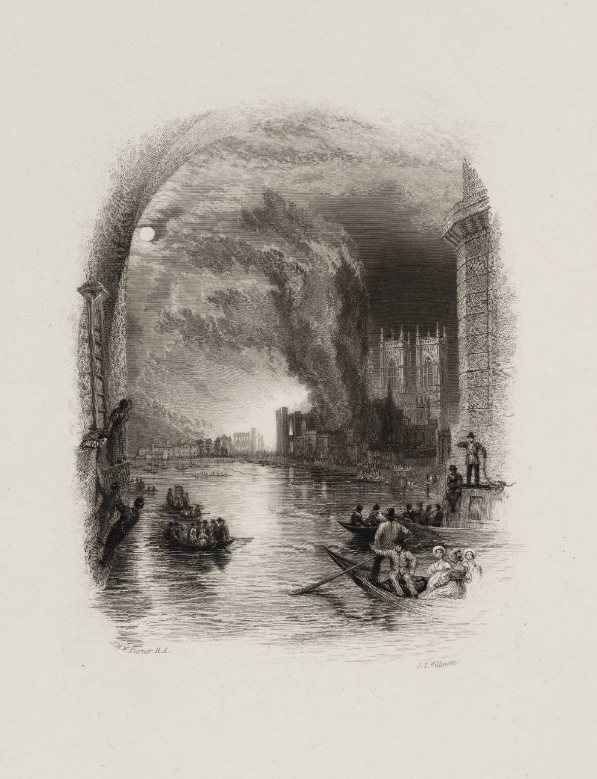London UK 8x10 Print 1328 Burning of the Houses of Parliament by J M W Turner 