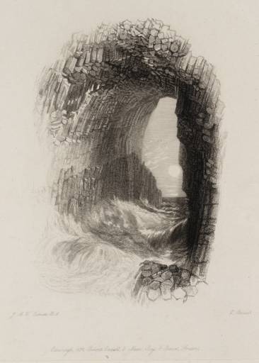 ‘Fingal’s Cave, Staffa, engraved by Edward Goodall’, after Joseph ...