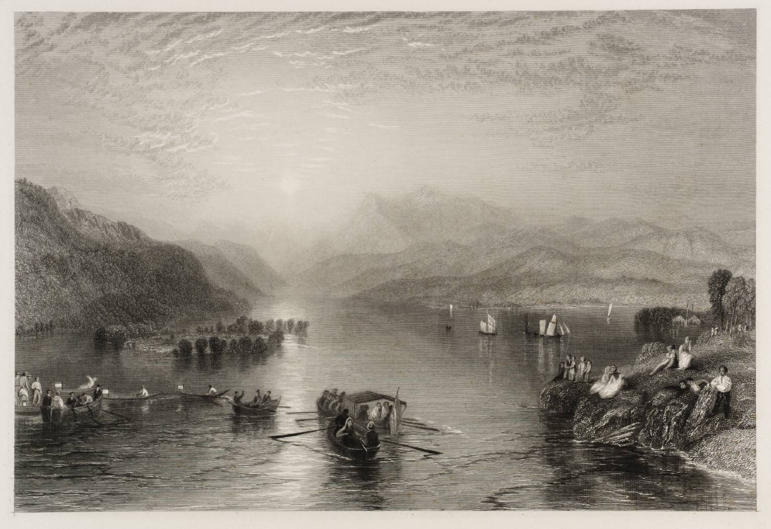 Winander-mere, Westmorland, engraved by J.T. Willmore