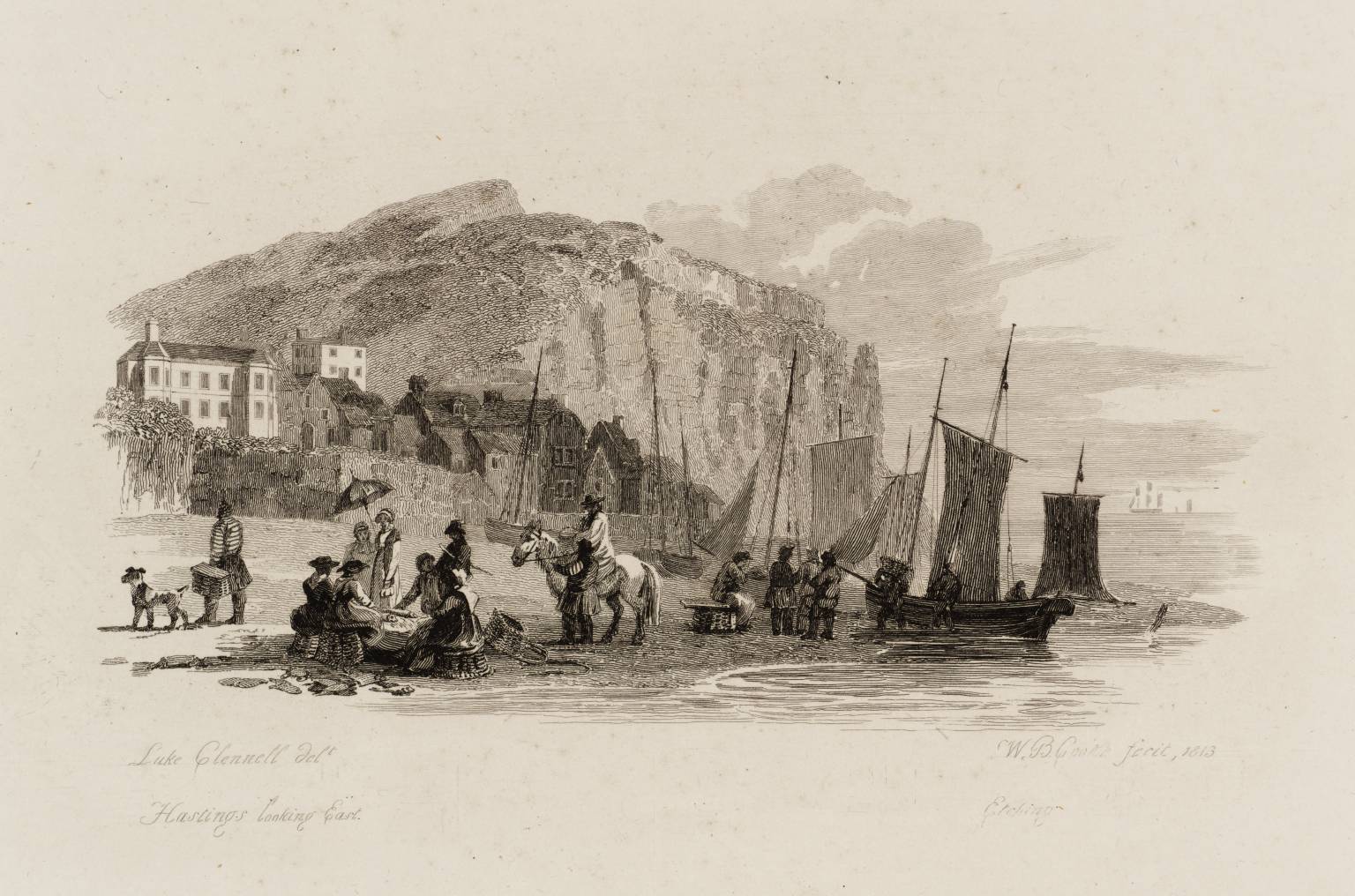 The Beach at Hastings, Looking East