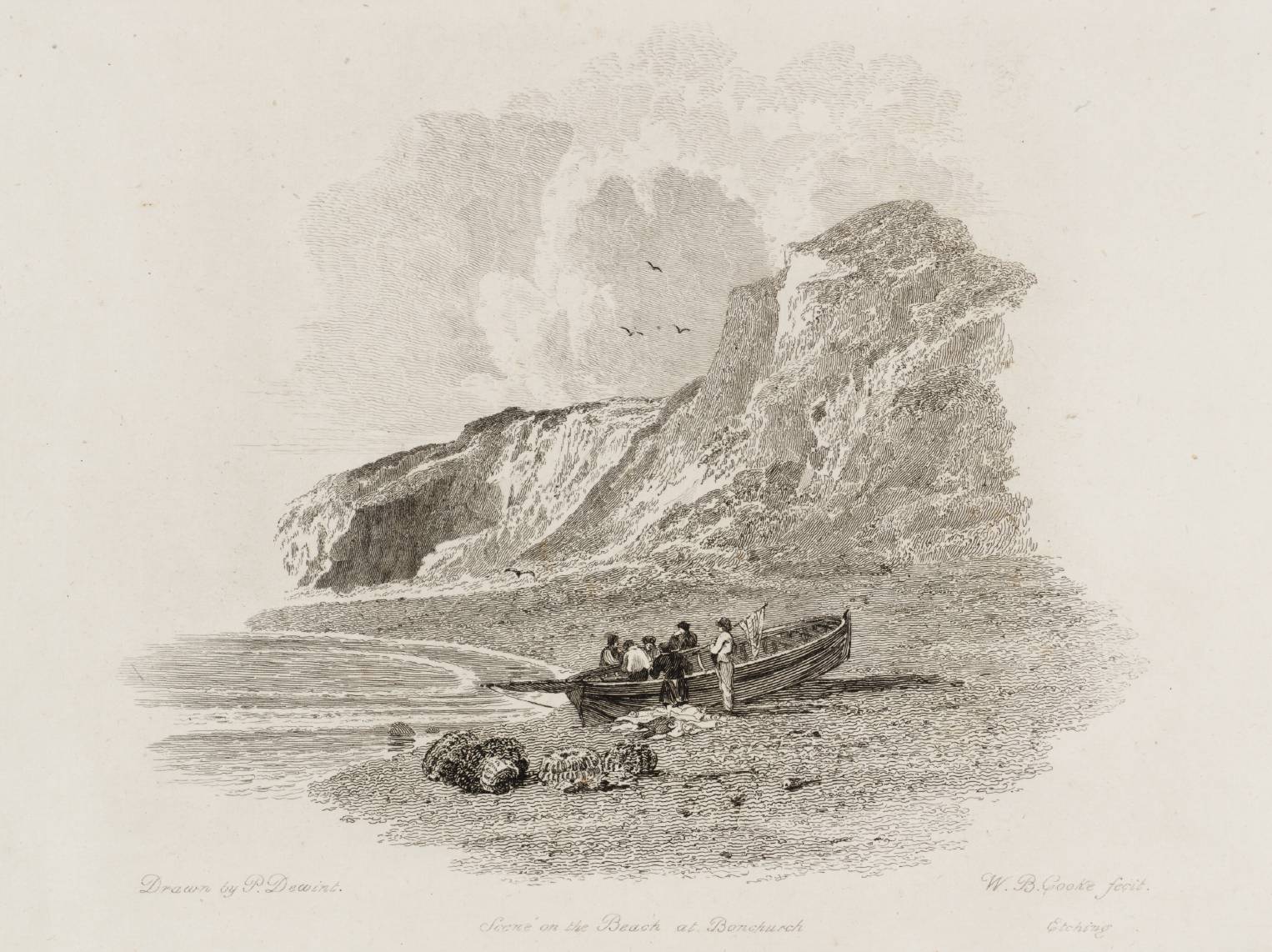 Scene on the Beach at Ventnor