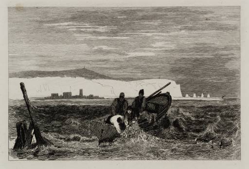 ‘Hurst Castle and the Isle of Wight’, after Samuel Prout, 1825 | Tate