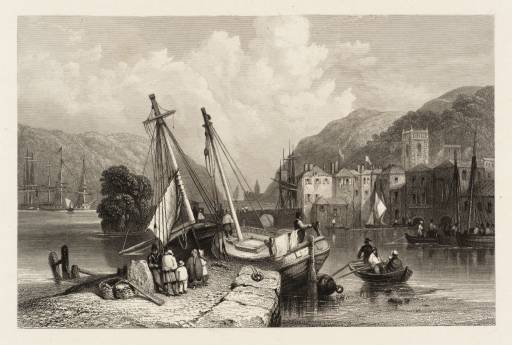 ‘Dartmouth, engraved by J.B. Allen’, after Clarkson Frederick Stanfield ...