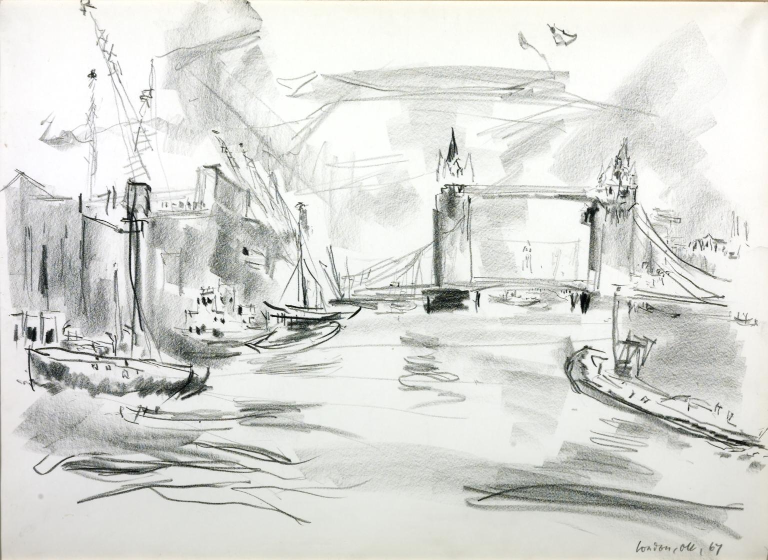 Tower Bridge I', Oskar Kokoschka, 1967 | Tate