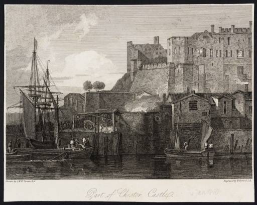 ‘part Of Chester Castle, Engraved By Byrne’, After Joseph Mallord 