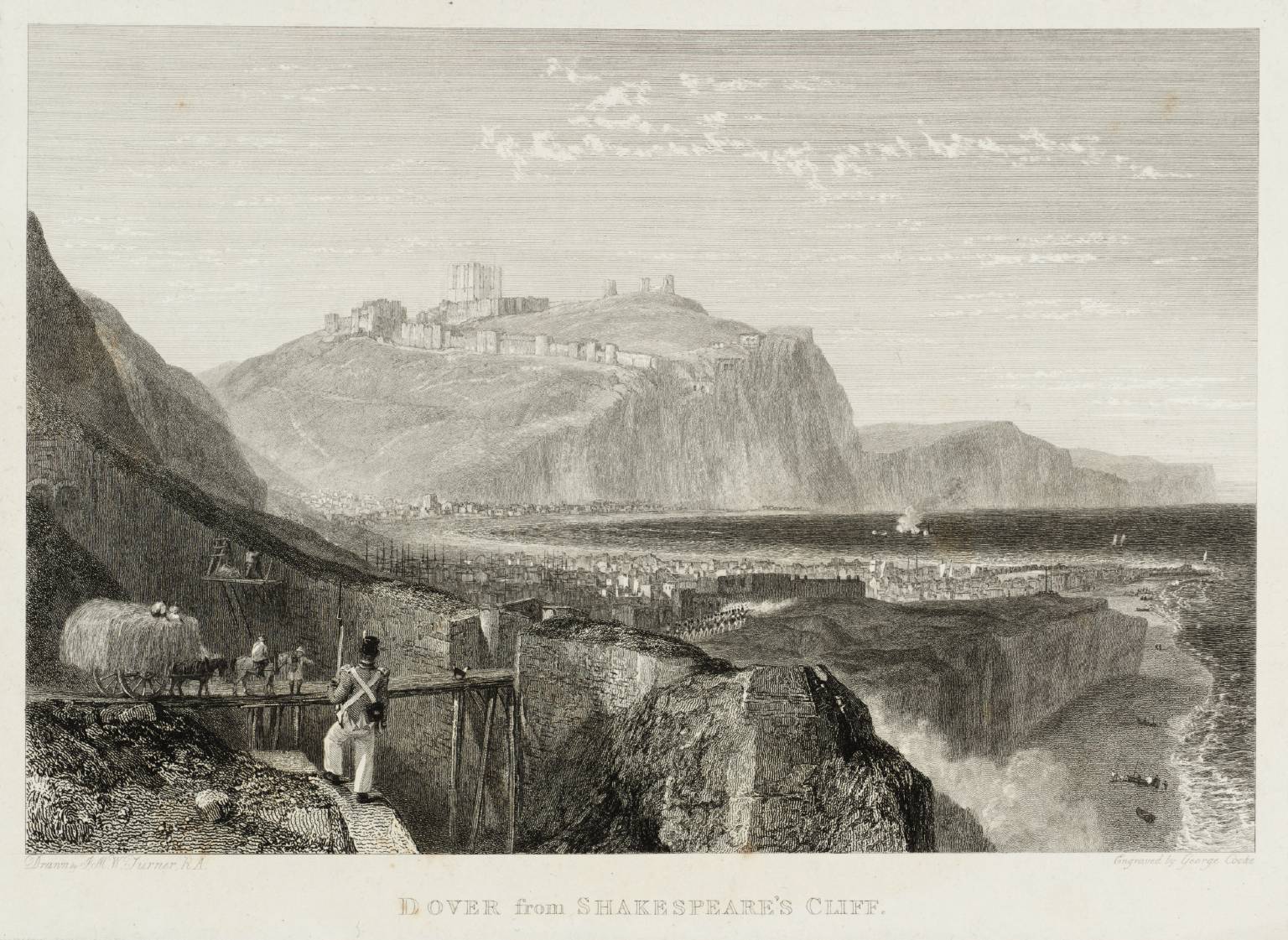Dover from Shakespeare’s Cliff, engraved by G. Cooke