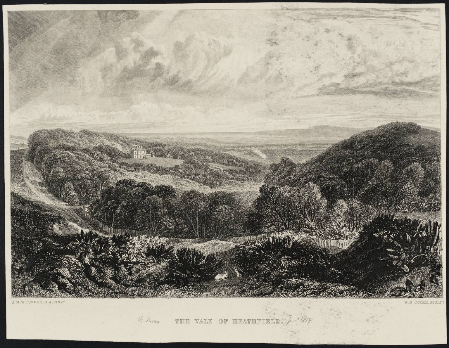 The Vale of Heathfield, engraved by W.B. Cooke