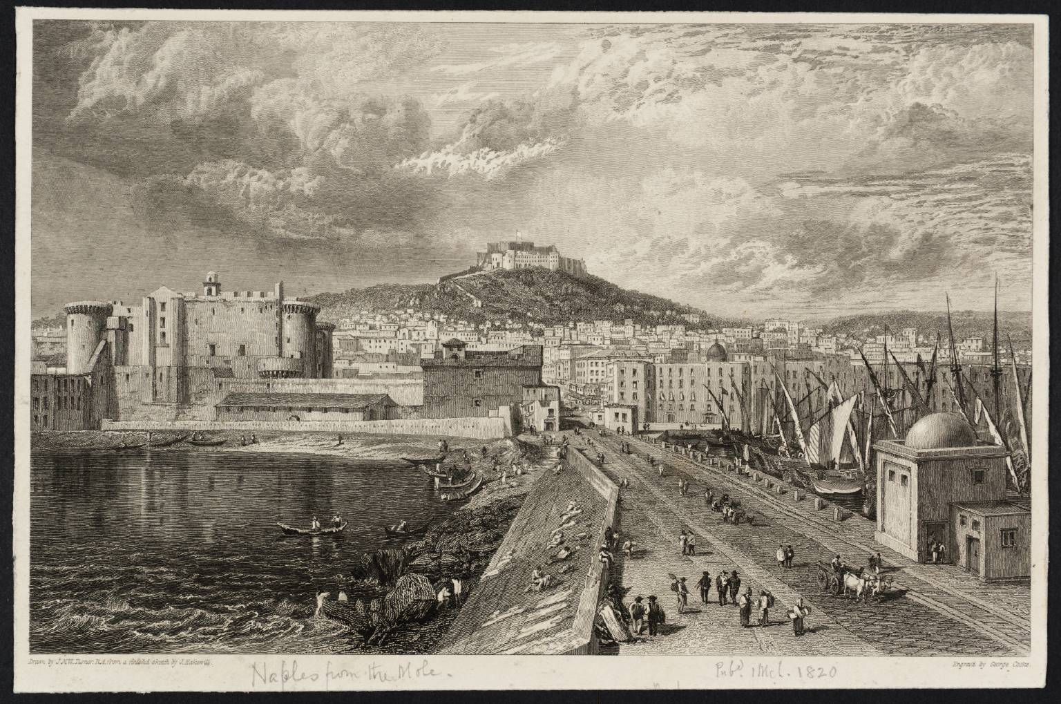 Naples, from the Mole, engraved by G. Cooke