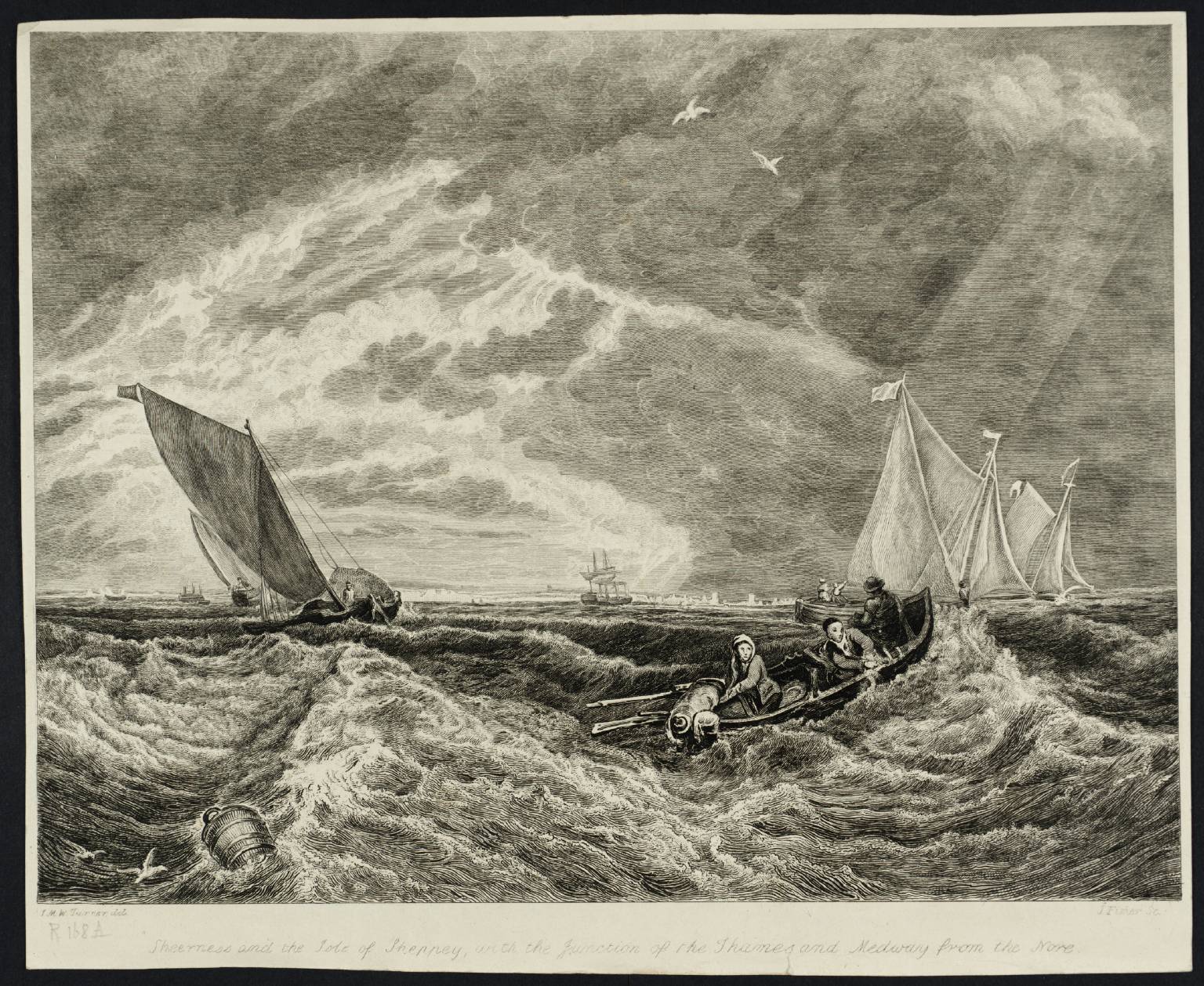Sheerness and Isle of Sheppey. Unfinished, engraved by J. Fisher