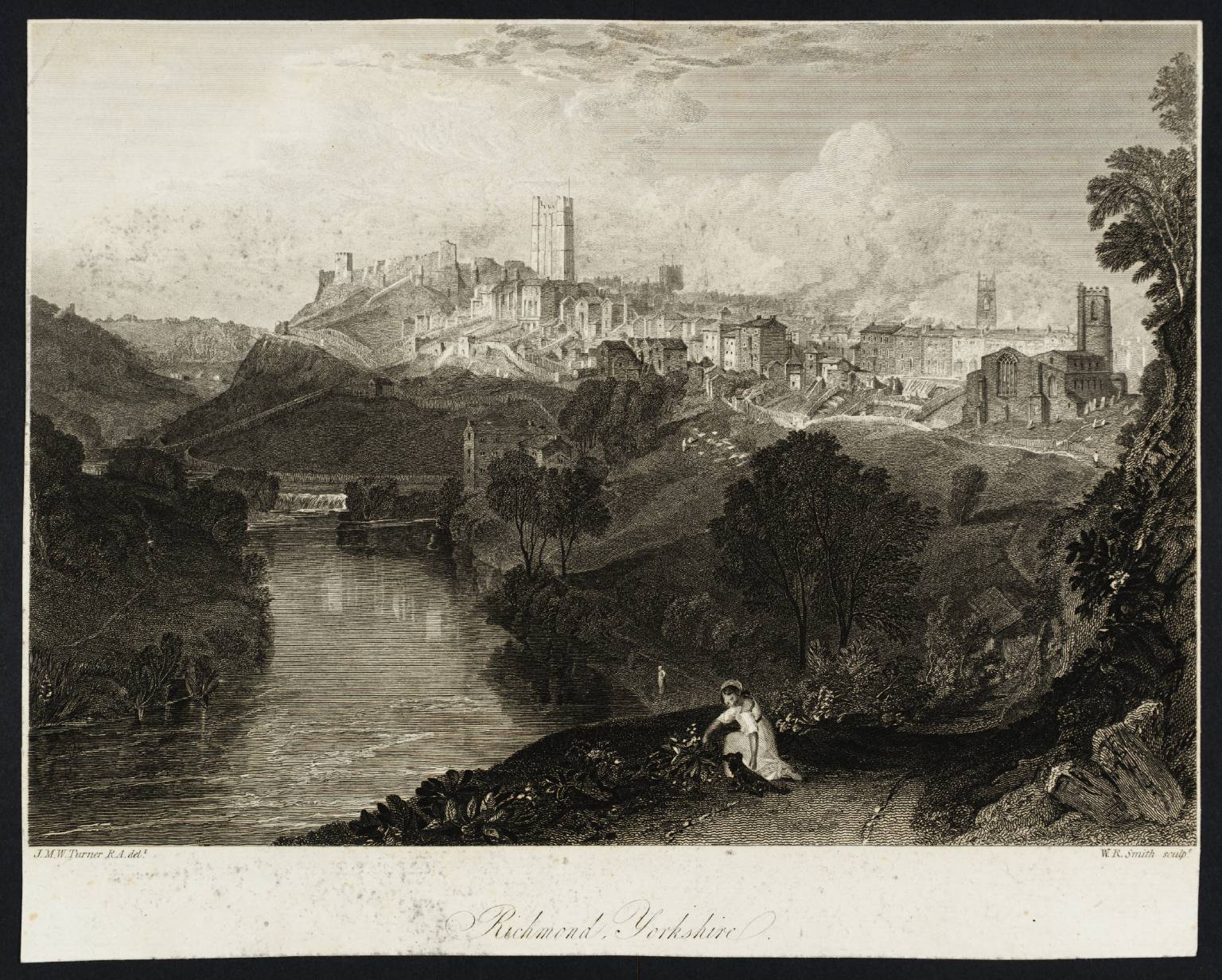 Richmond, Yorkshire, engraved by W.R. Smith