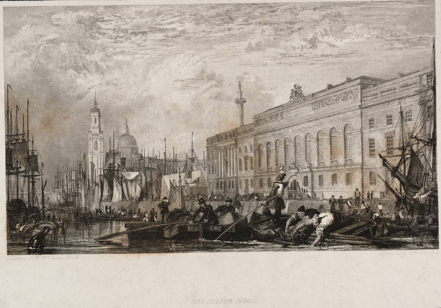 The Custom House, engraved by J.C. Allen
