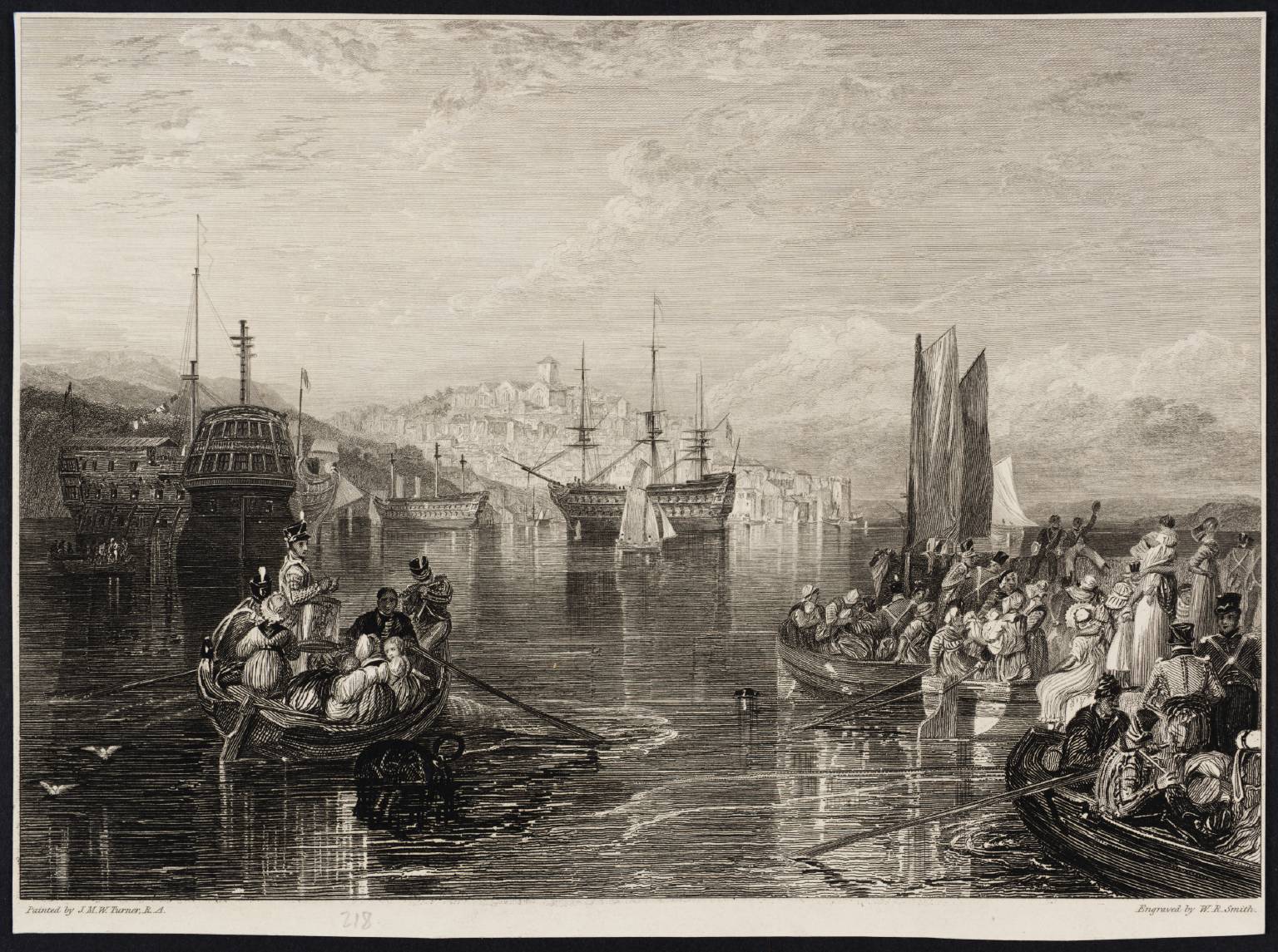 Saltash, Cornwall, engraved by W.R. Smith