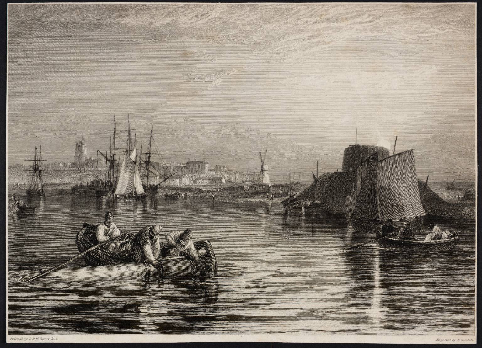 Aldborough, Suffolk, engraved by E. Goodall