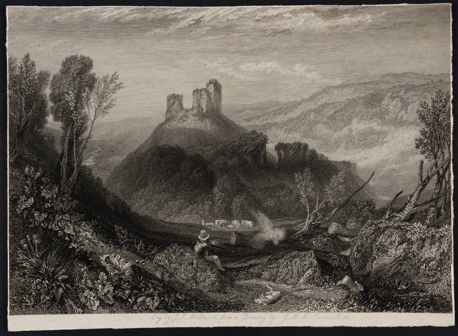 Okehampton, Devonshire, engraved by Willmore