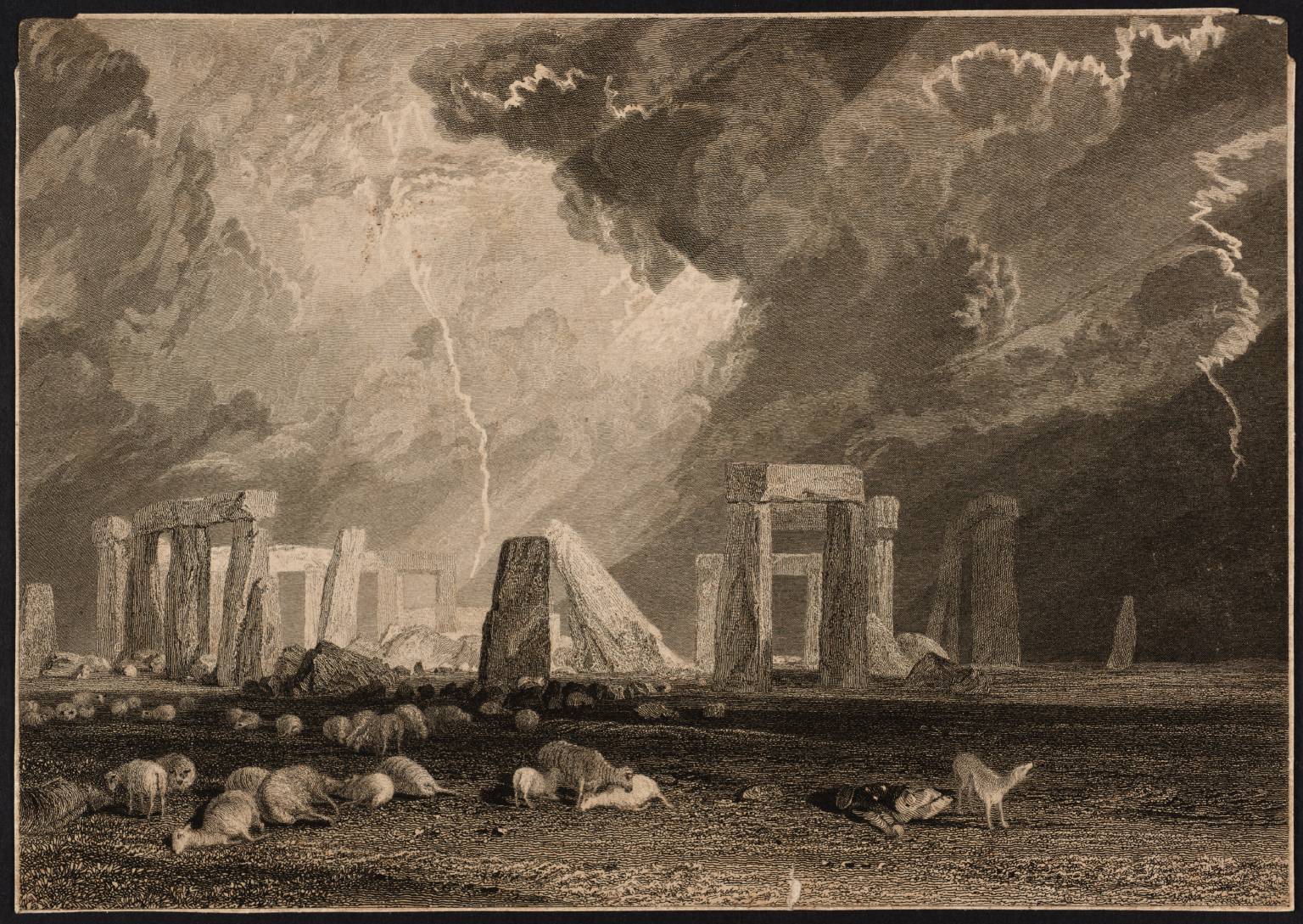Stone Henge, Wiltshire, engraved by R. Wallis