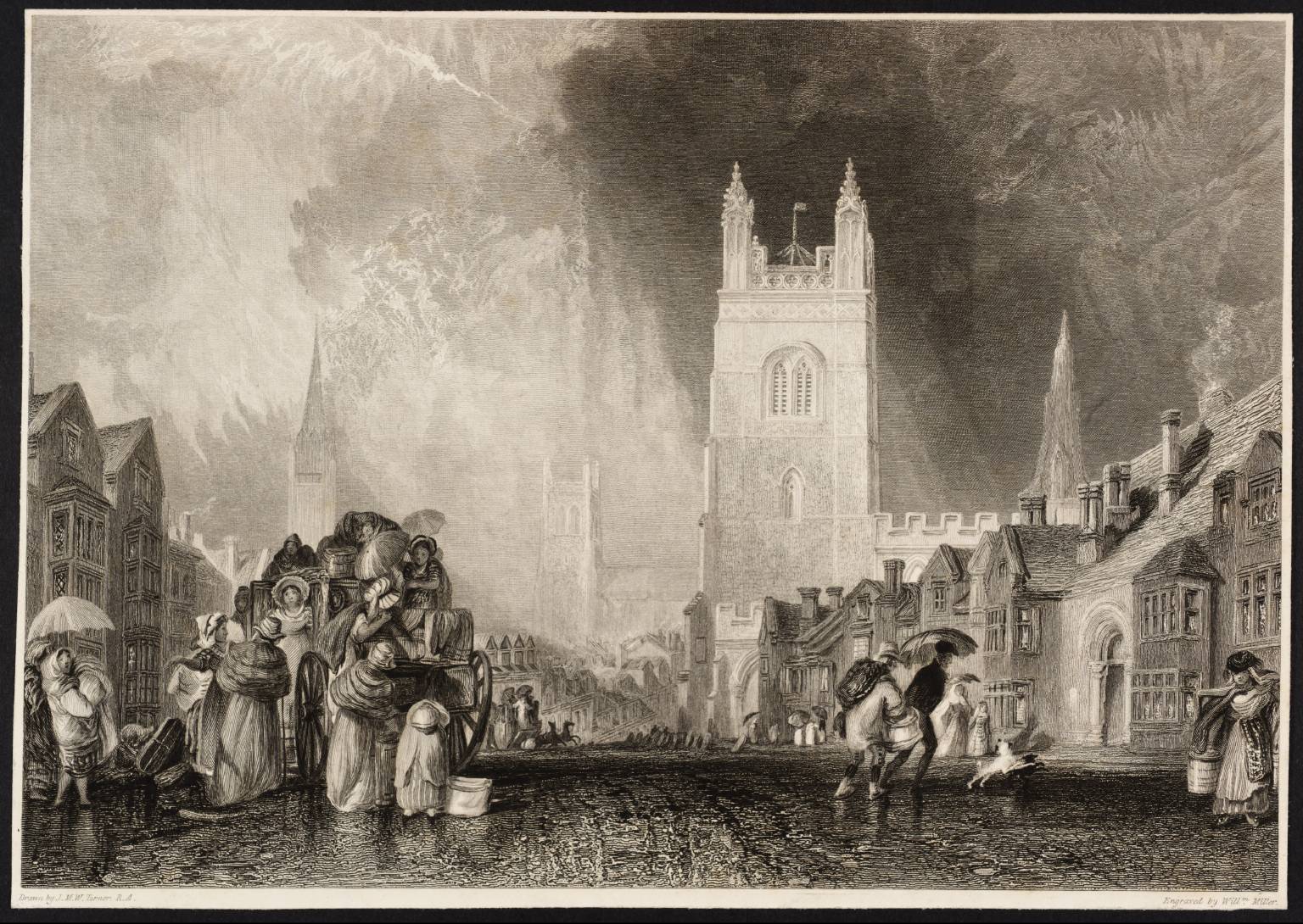 Stamford, Lincolnshire, engraved by W. Miller