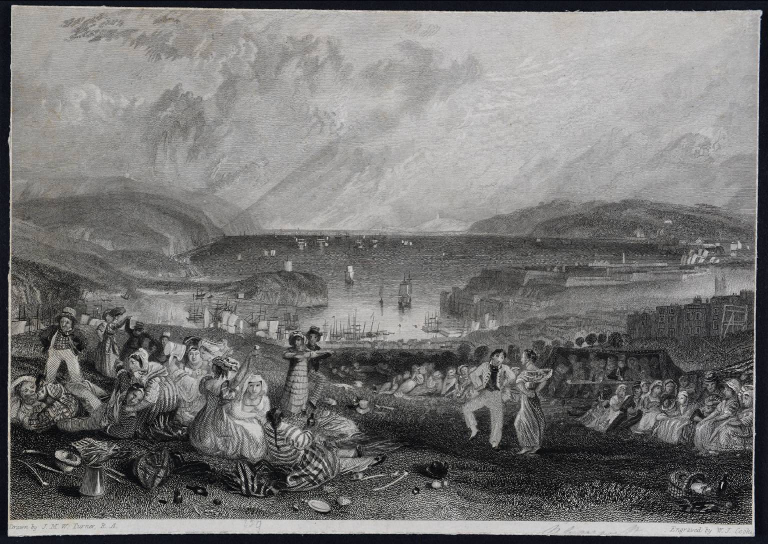 Plymouth, Devonshire, engraved by W.J. Cooke