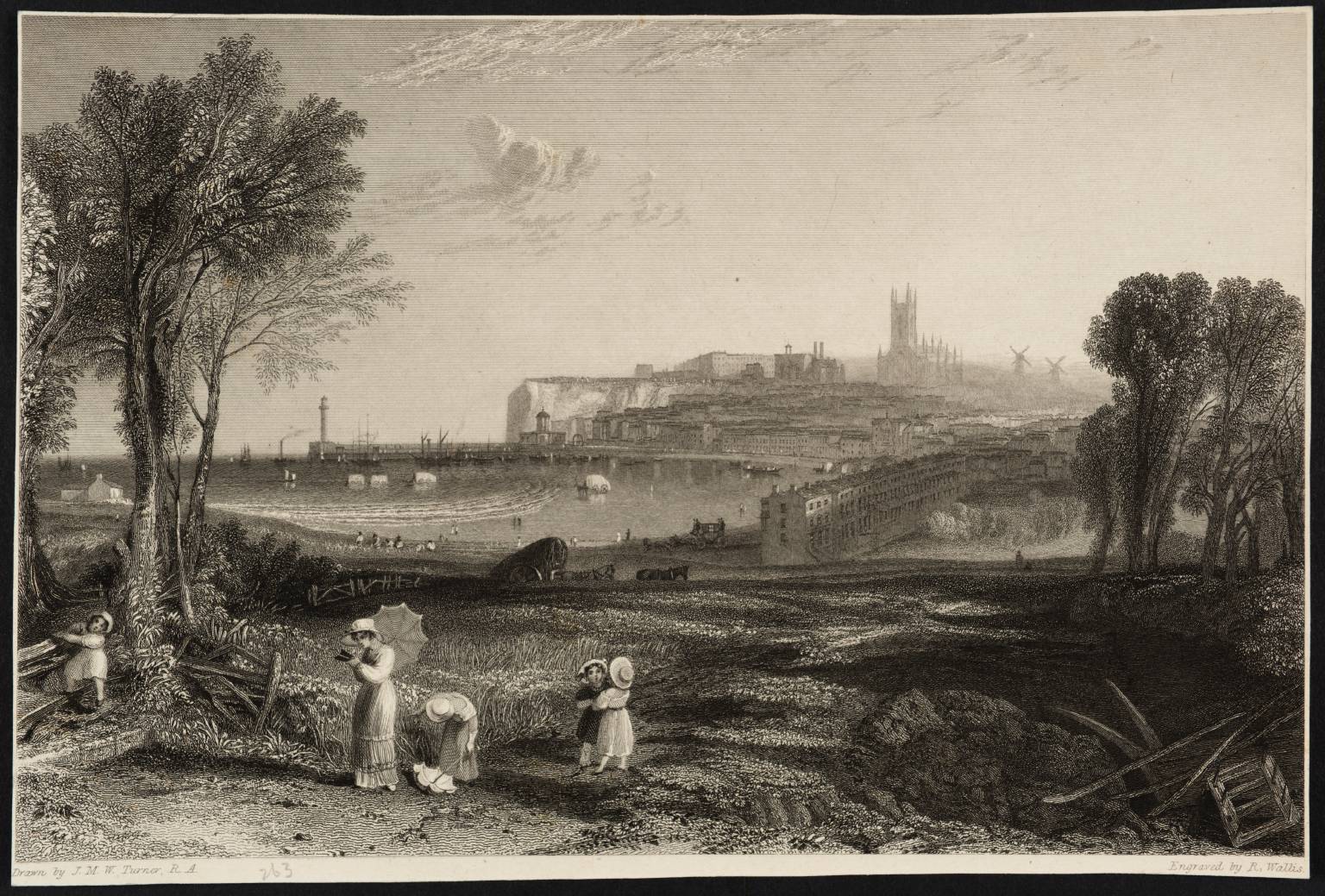 Margate, Kent, engraved by R. Wallis