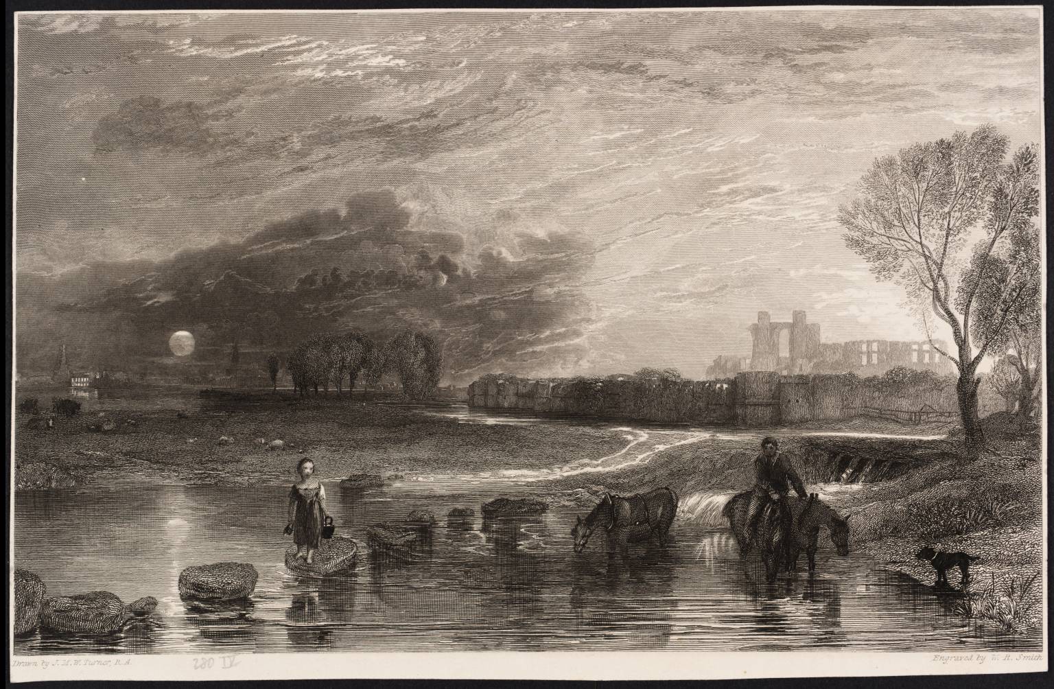 Leicester Abbey, Leicestershire, engraved by W.R. Smith