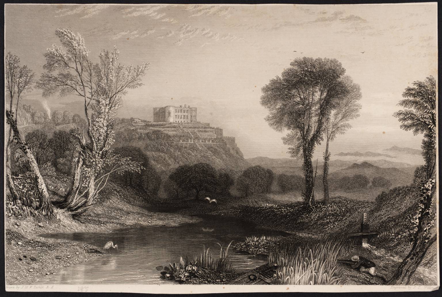 Powis Castle, Montgomery, engraved by Willmore