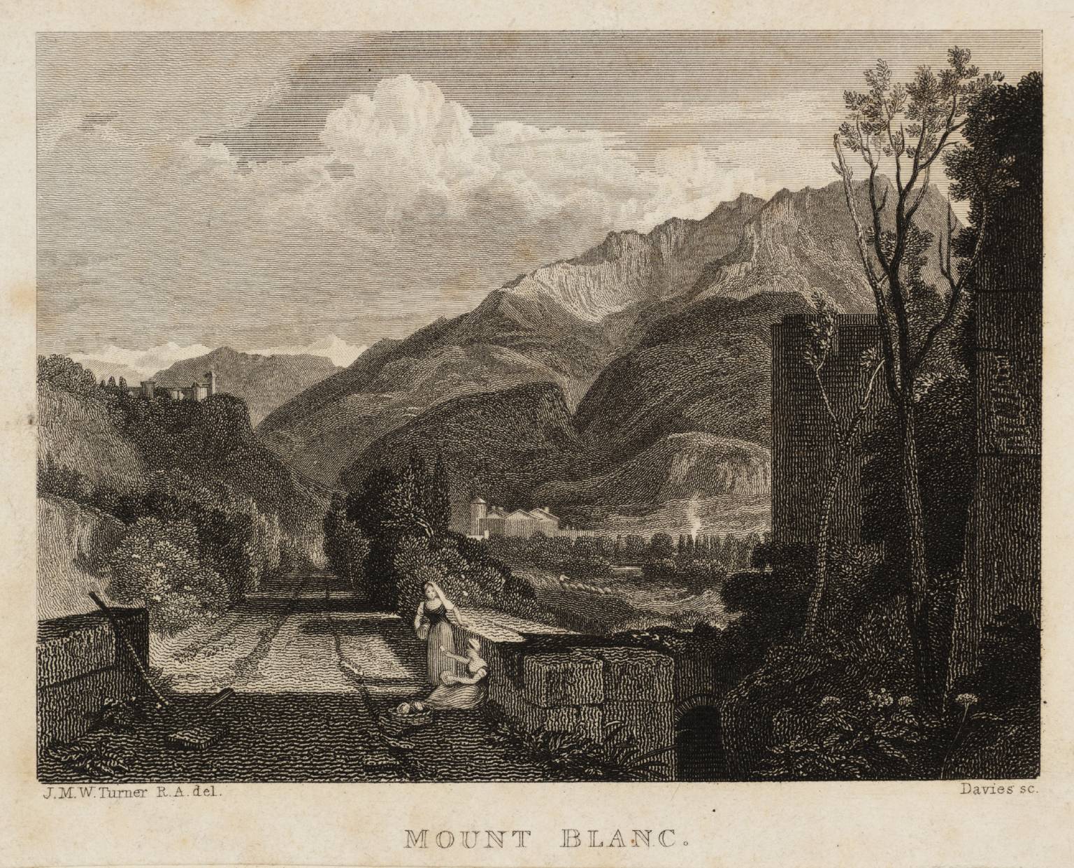 Mount Blanc, engraved by Davies