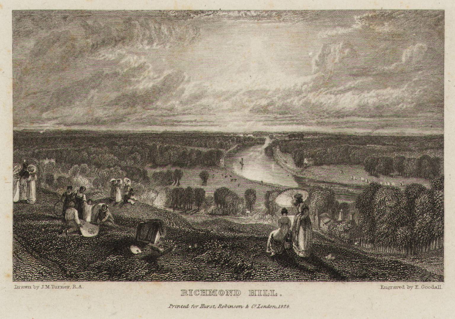 Richmond Hill, engraved by E. Goodall