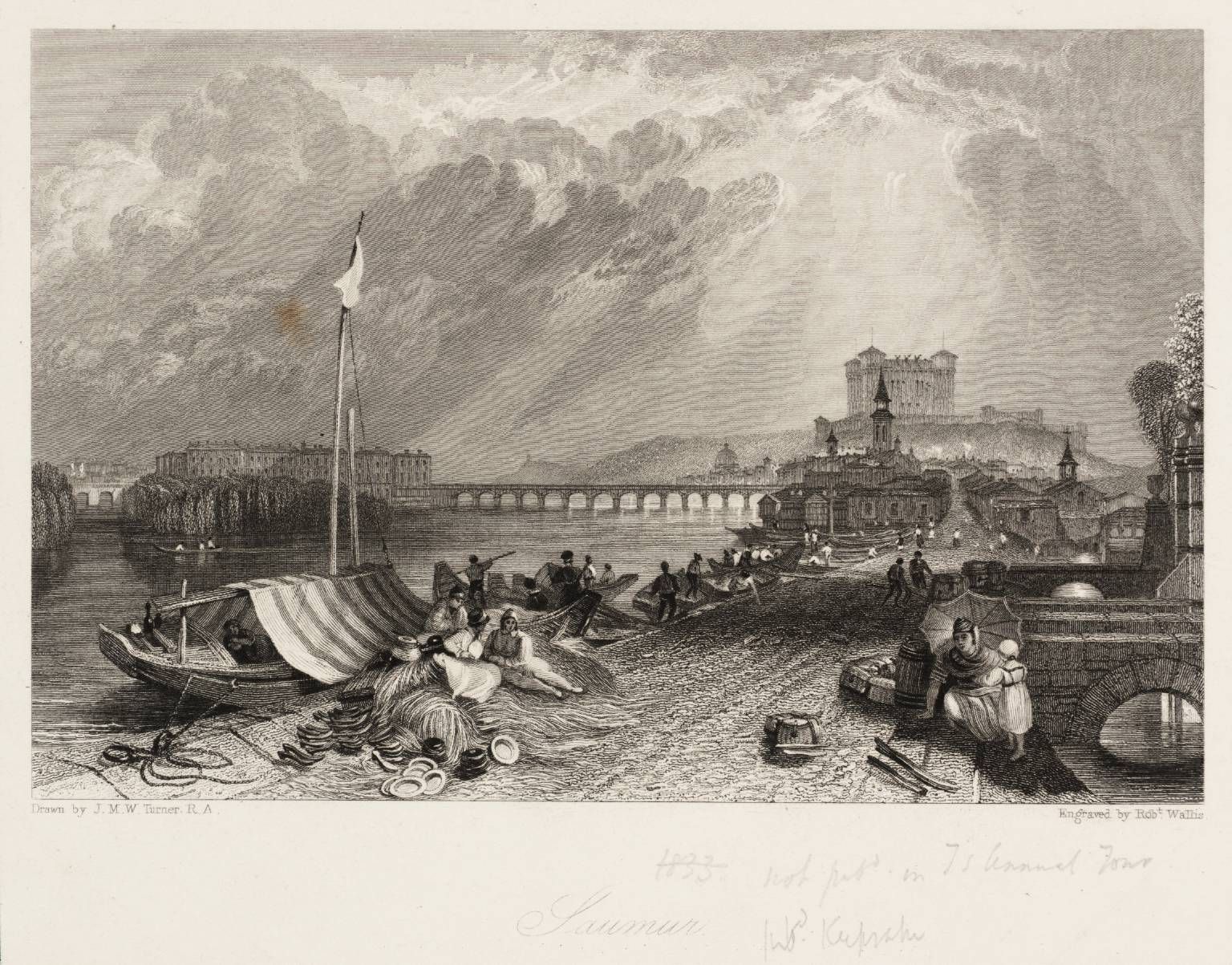 Saumur, engraved by R. Wallis