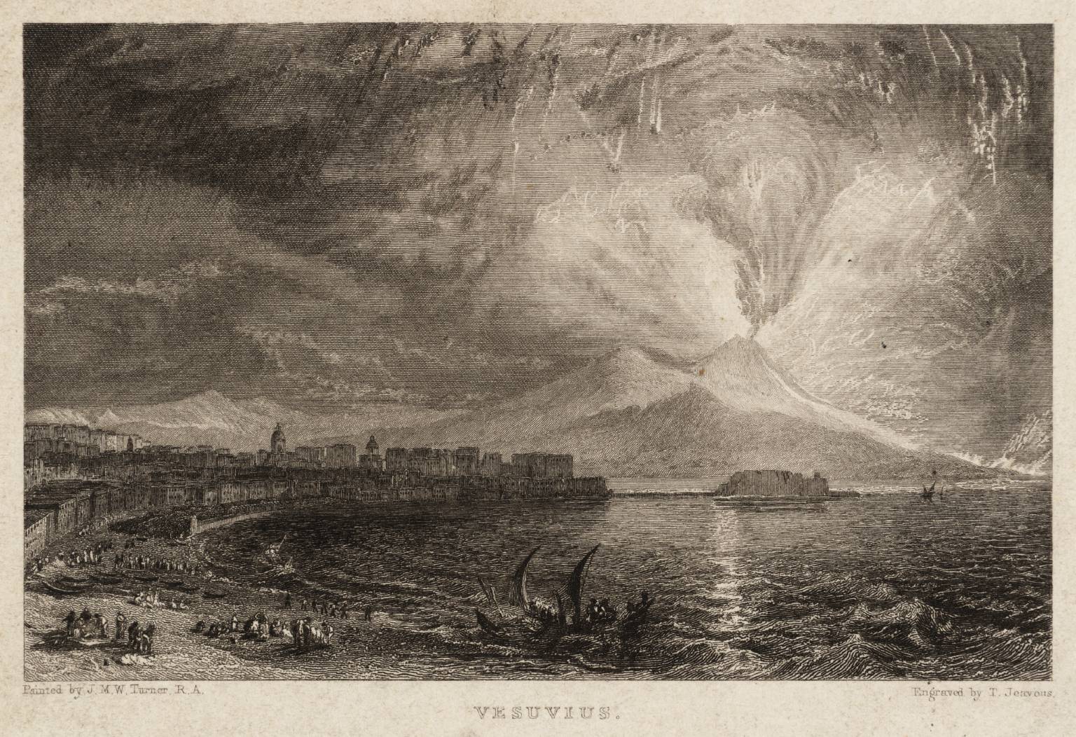 Vesuvius, engraved by T. Jeavons