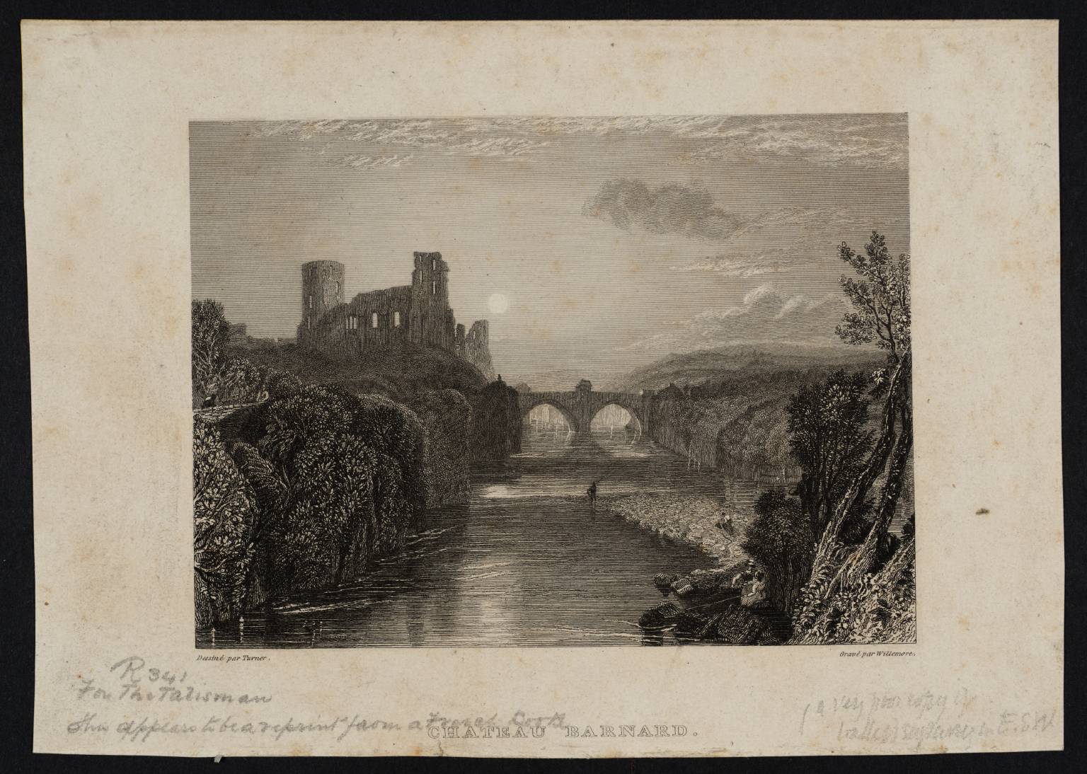 Chateau Barnard, engraved by Willmore