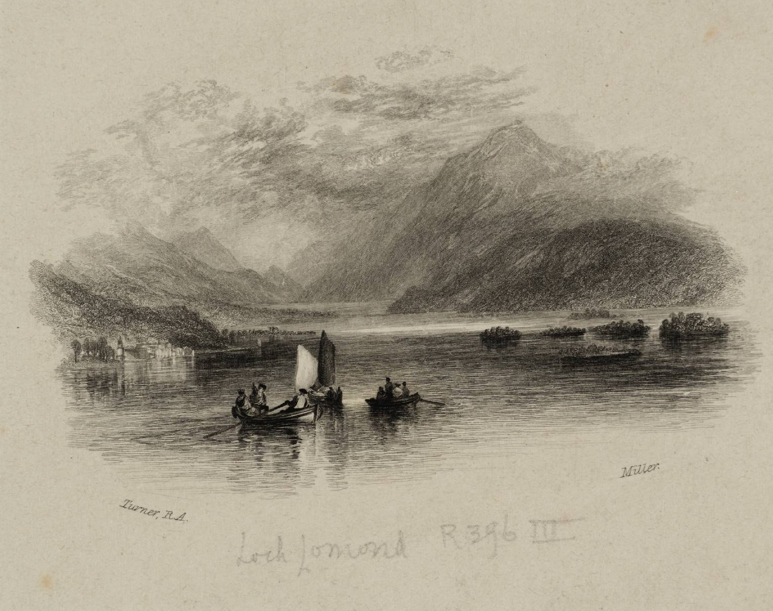 Loch Lomond, engraved by W. Miller