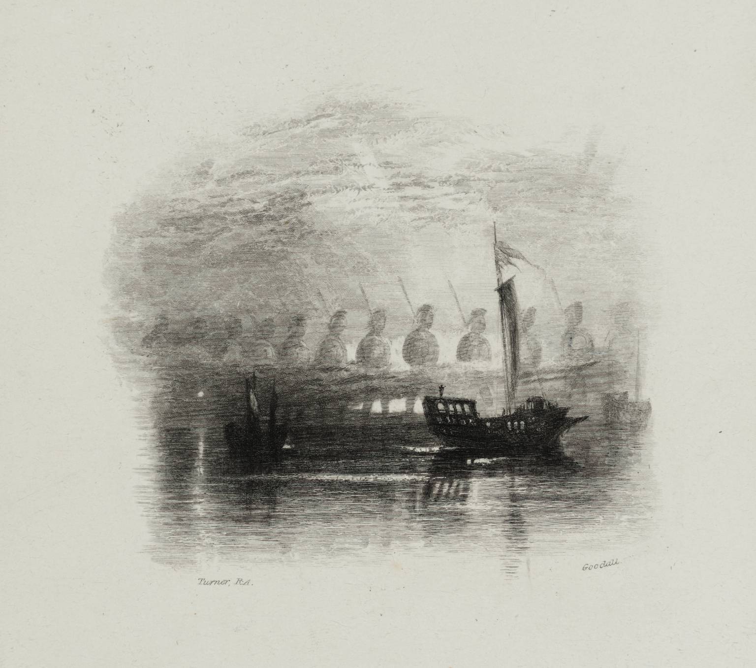 The Vision of Columbus, engraved by E. Goodall