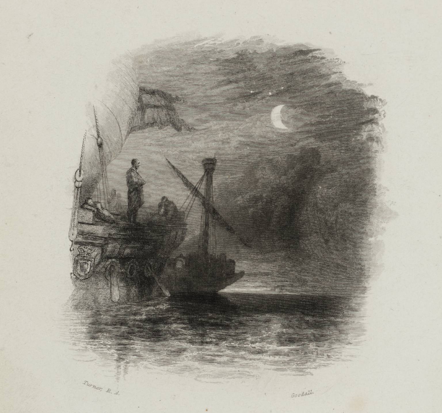 Land Discovered by Columbus, engraved by E. Goodall