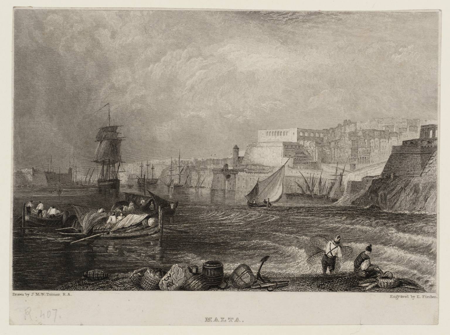 Malta, engraved by Edward Finden
