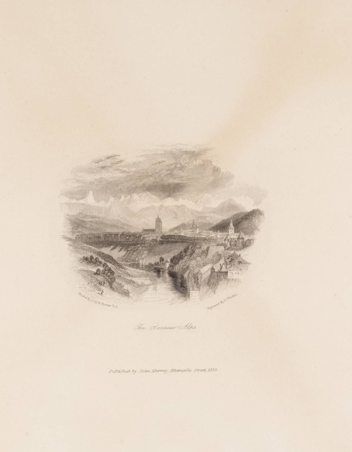 The Bernese Alps, engraved by Edward Finden