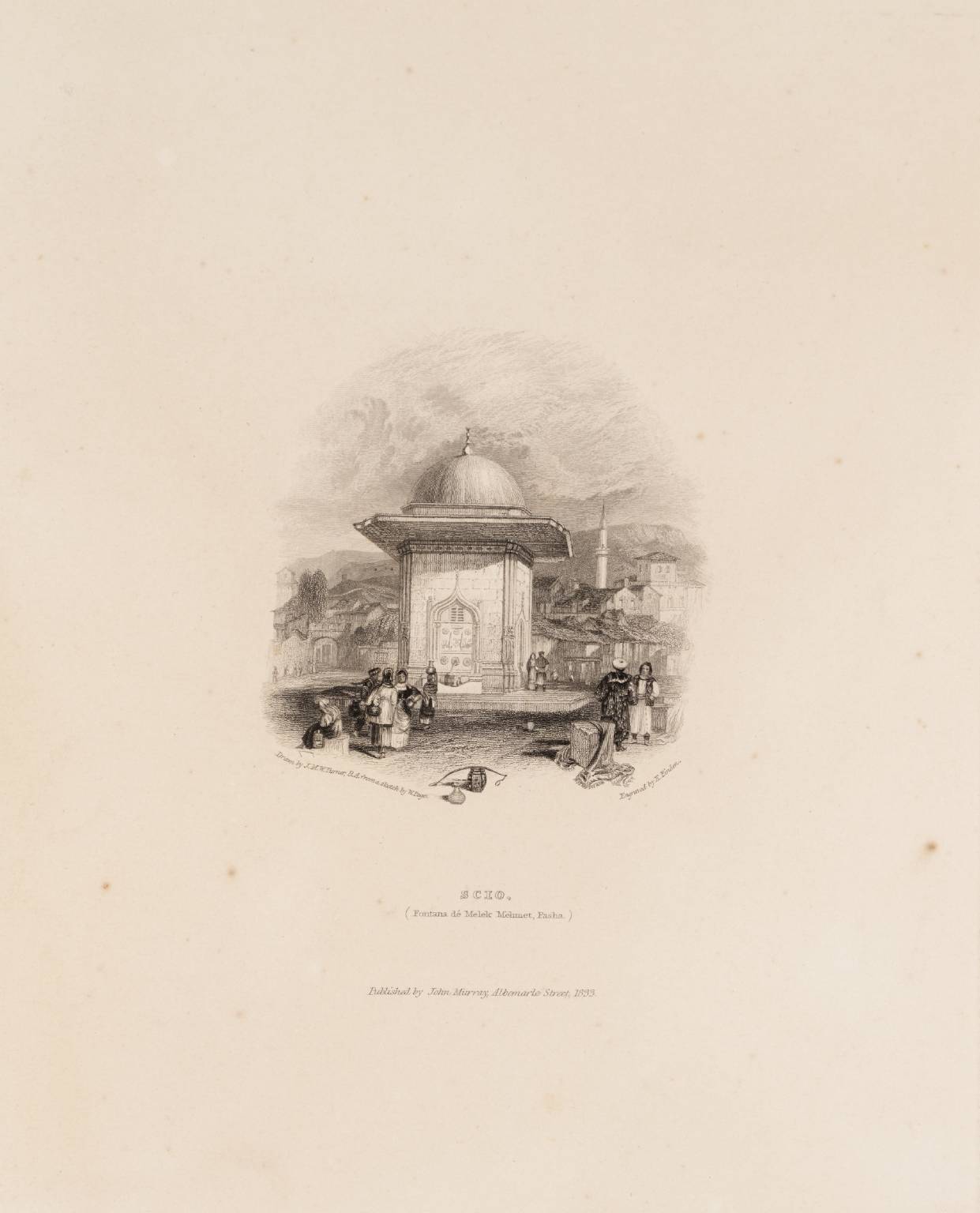 Scio (Fontana di Melek Mehmet, Pasha), engraved by Edward Finden
