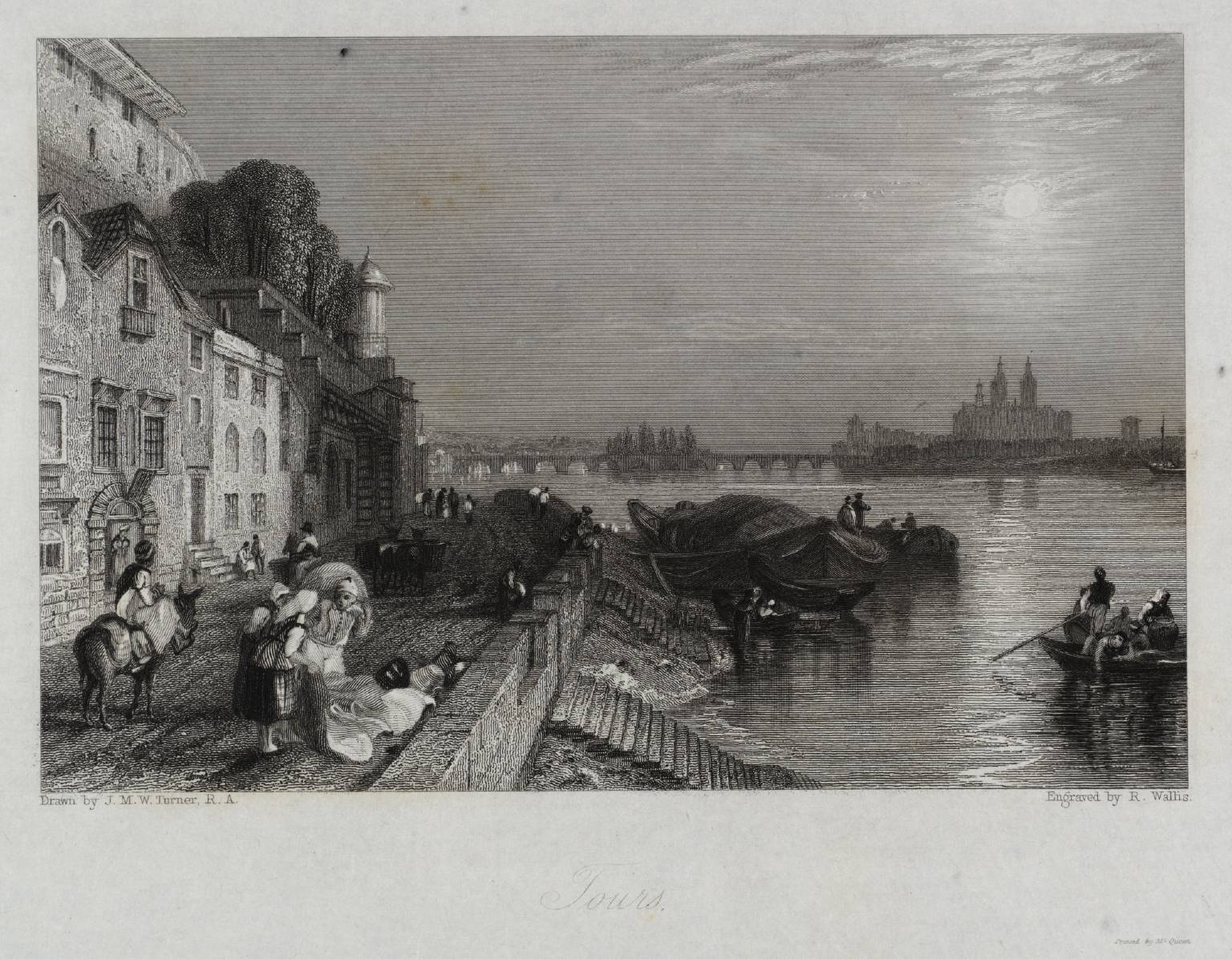 Tours - Looking Backward, engraved by R. Wallis