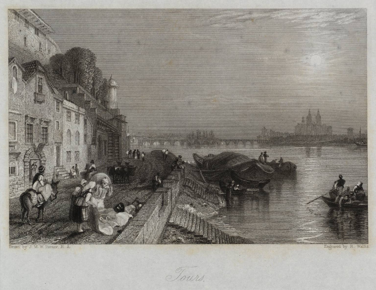 Tours - Looking Backward, engraved by R. Wallis