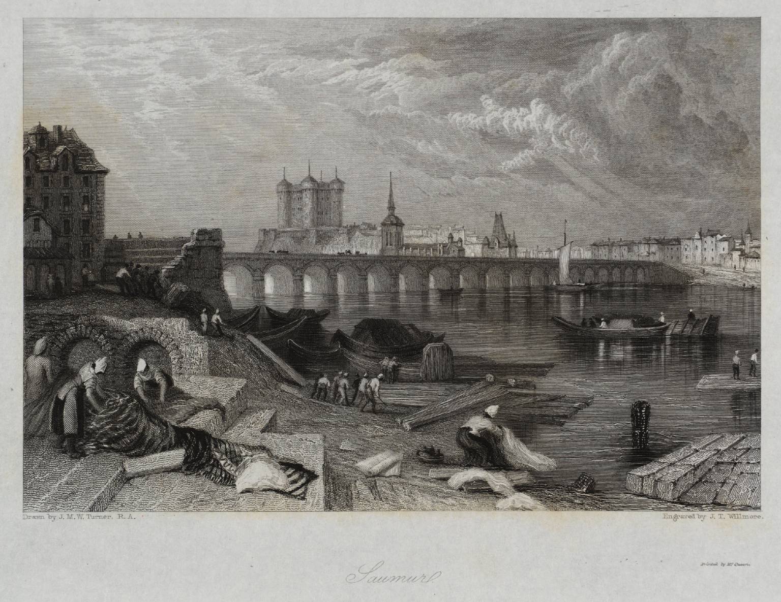Saumur, engraved by Willmore