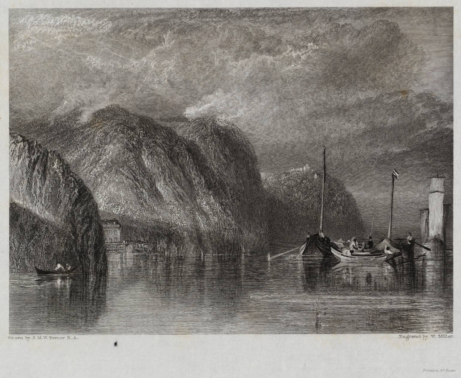 Between Clairmont and Mauves, engraved by W. Miller