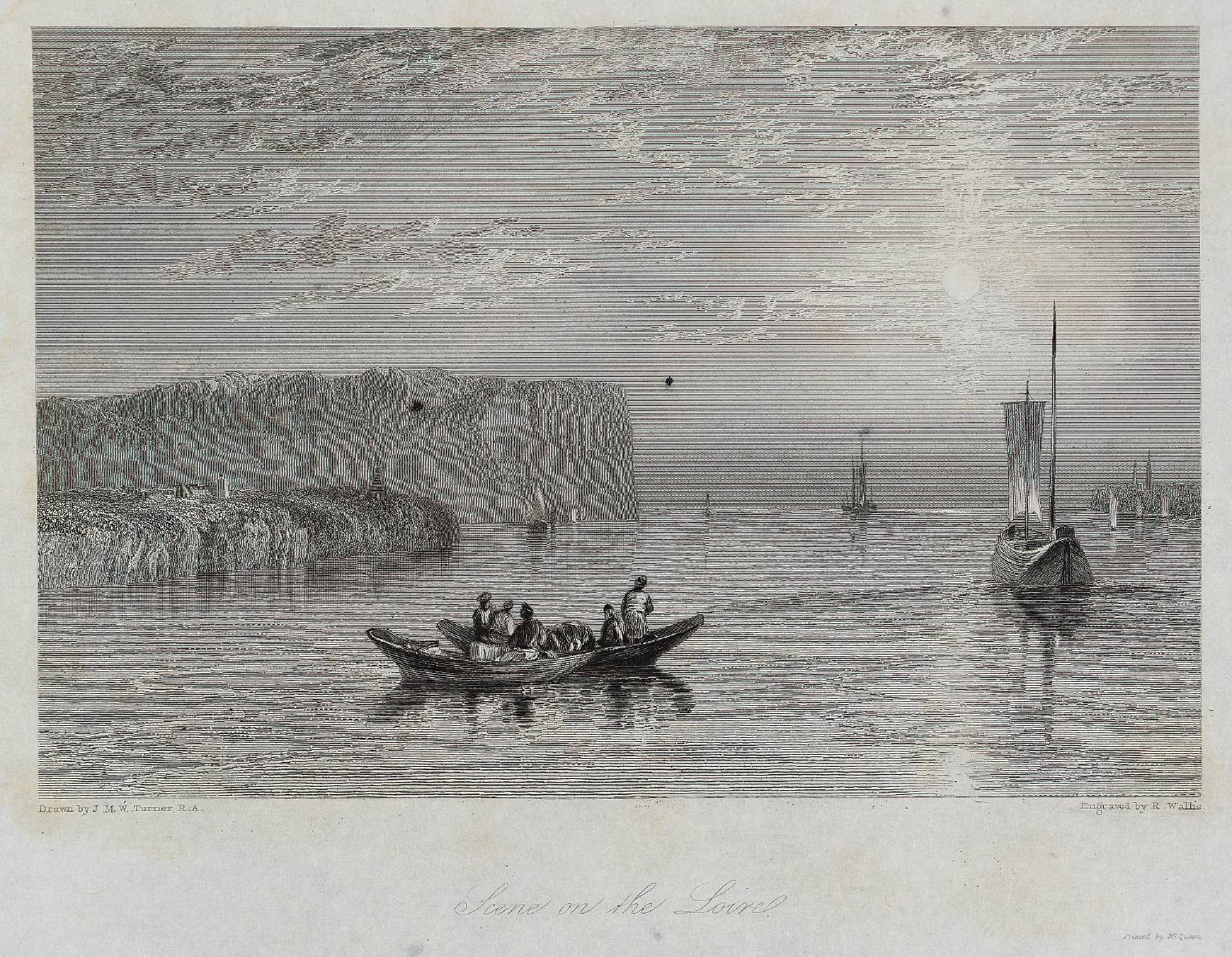 Scene on the Loire, engraved by R. Wallis