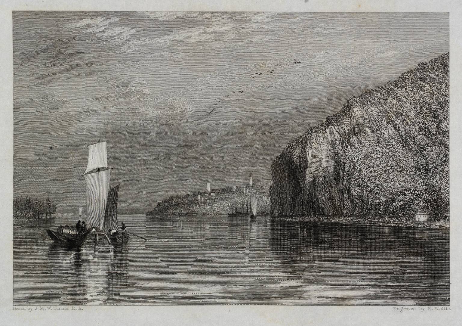 Coteaux de Mauves, engraved by R. Wallis