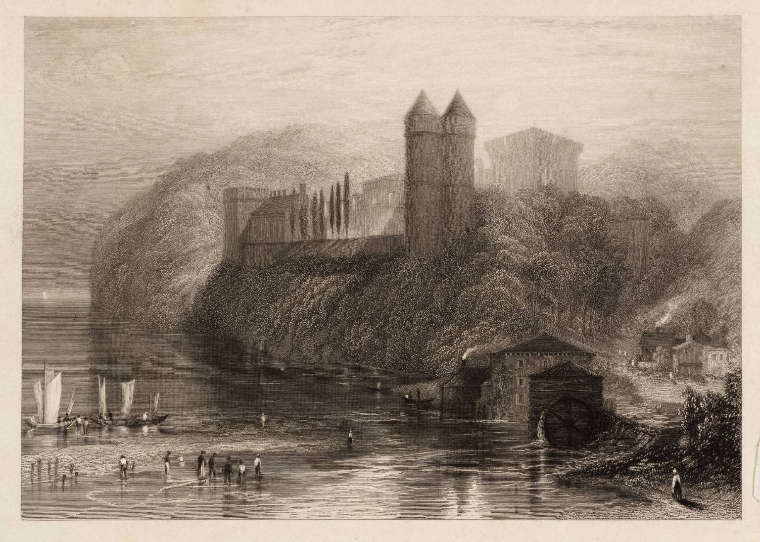 Tancarville, engraved by Willmore