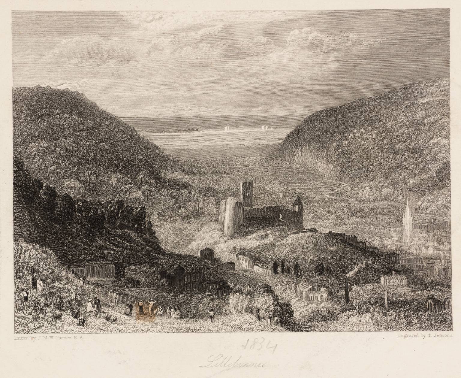 Lillebonne, engraved by T. Jeavons